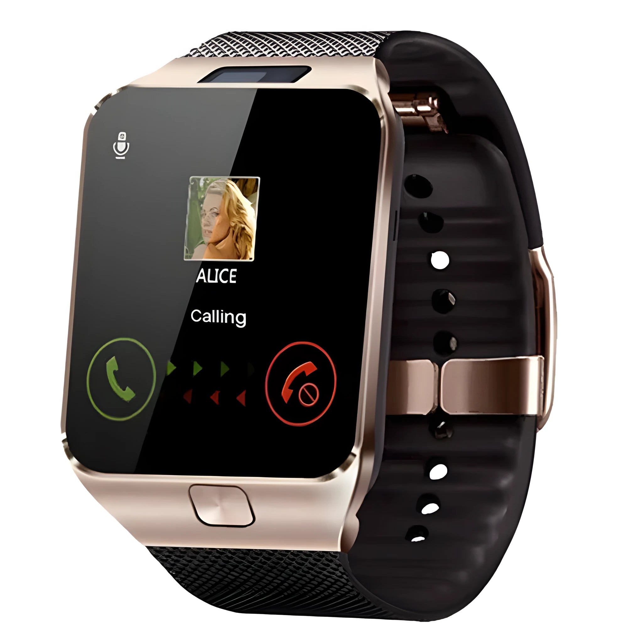 Smart watch card Bluetooth calling device with 1.44-inch touch screen in black white gold silver grey colour options