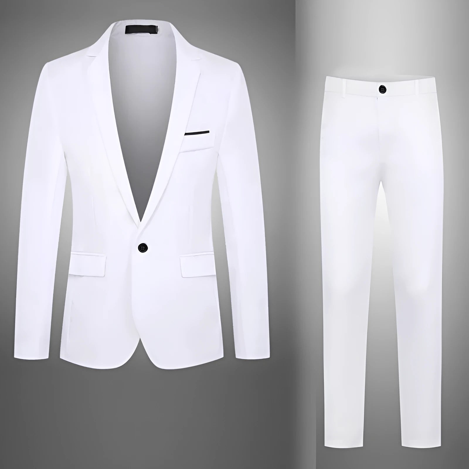 Men's loose fit wedding suit jacket in various colours with Asian sizing options