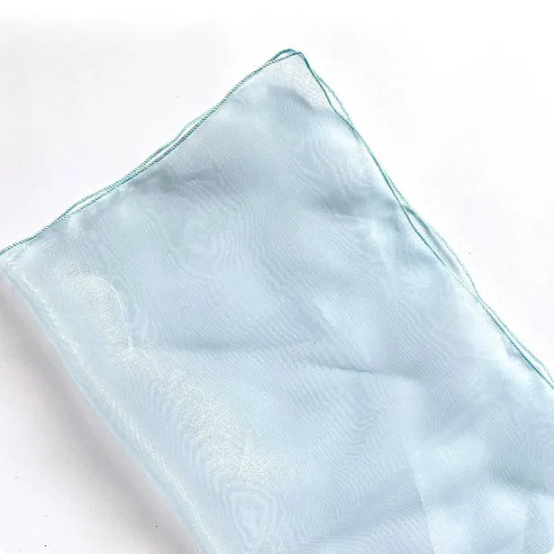 Square silk fabric pieces for wrapping flower bouquets in five colour options measuring 60cm