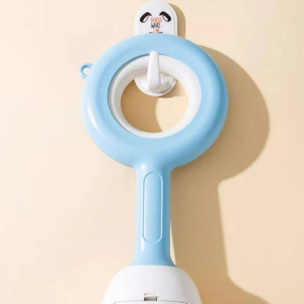 Blue dog pooper scooper with cloud shape jaw design for outdoor pet waste cleanup