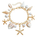 Women's waist chain and matching bracelet jewellery set with star motif design in alloy material
