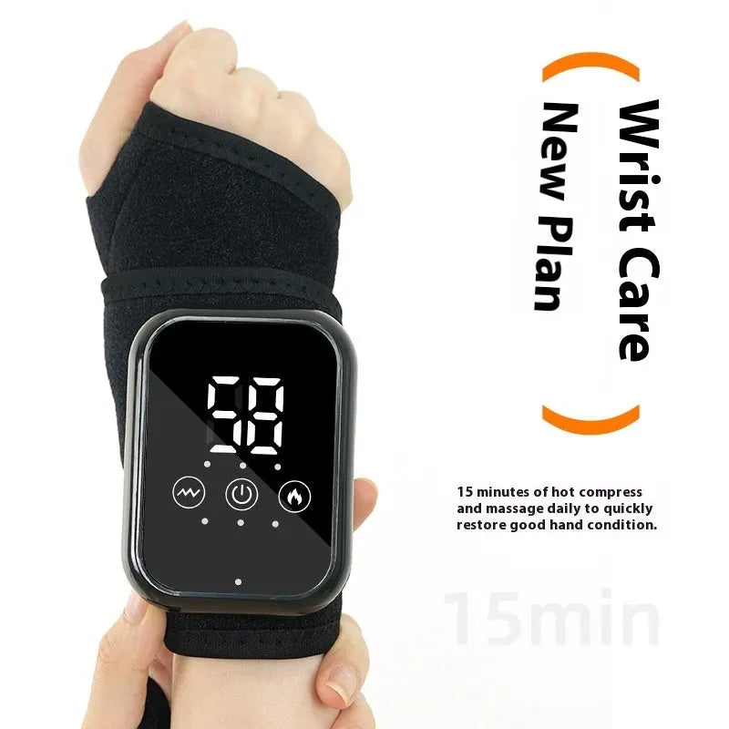 Black electric heating ankle sleeve for heel and joint warmth with 8W power