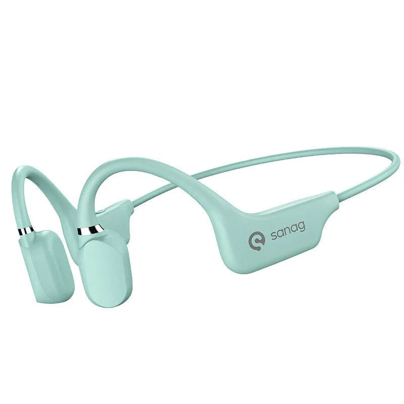 Bone conduction Bluetooth sports headset with wireless neckband in multiple colour options