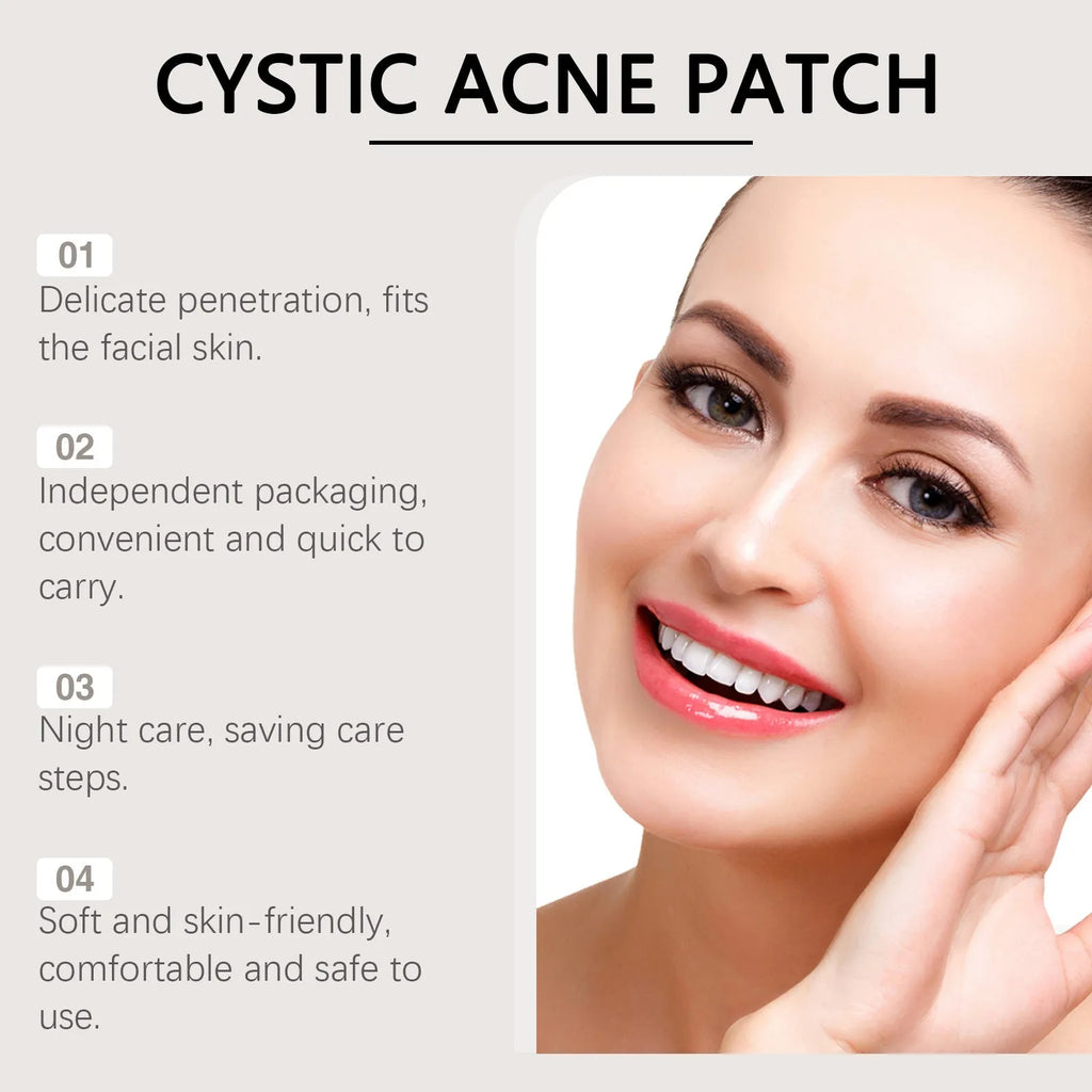 Acne repair micro needle patch with tea tree oil in foil pack