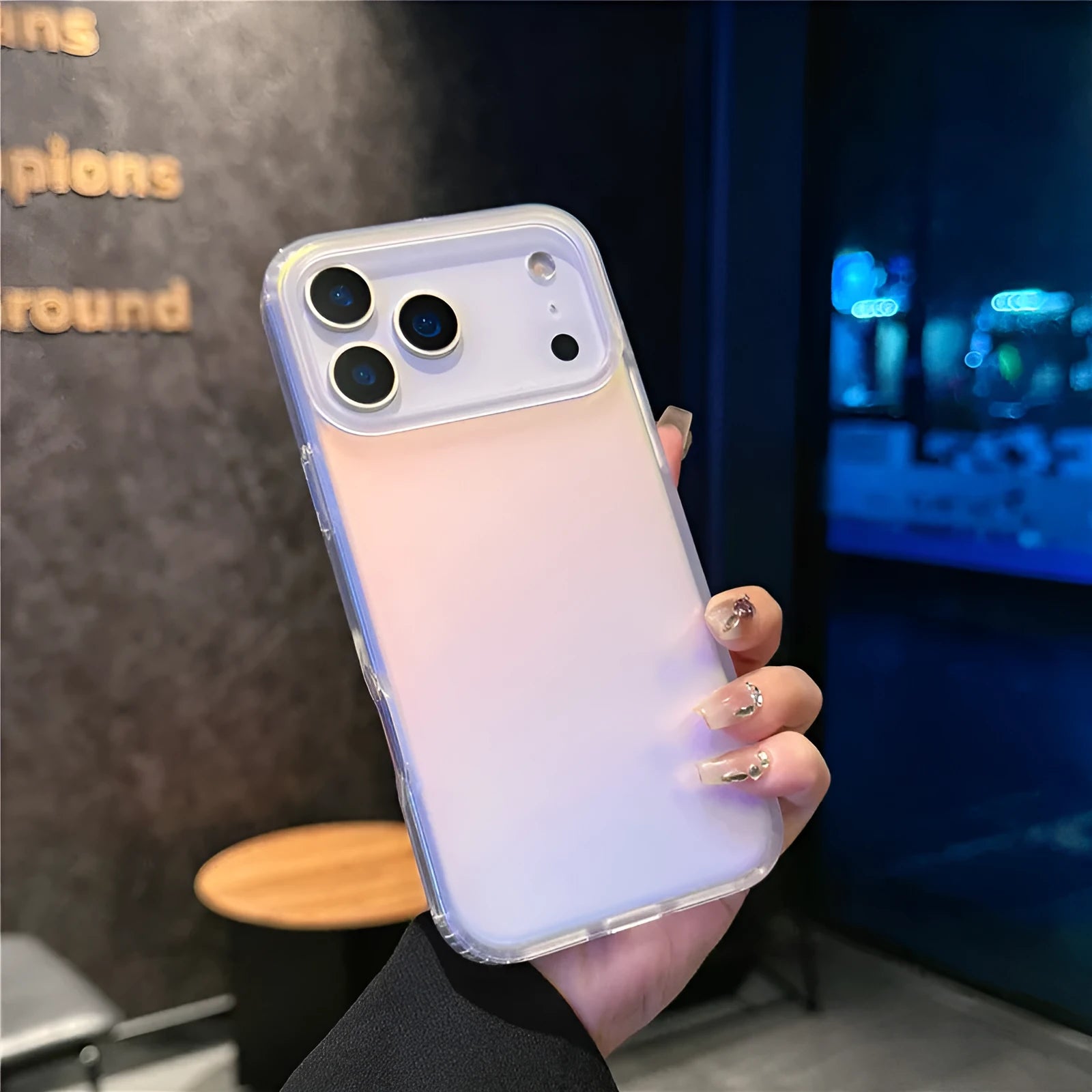 Simple laser gradient frosted TPU PC phone case for iPhone 17 series back cover