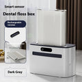 Intelligent induction automatic dental floss box in dark grey, light grey, and gold colour options