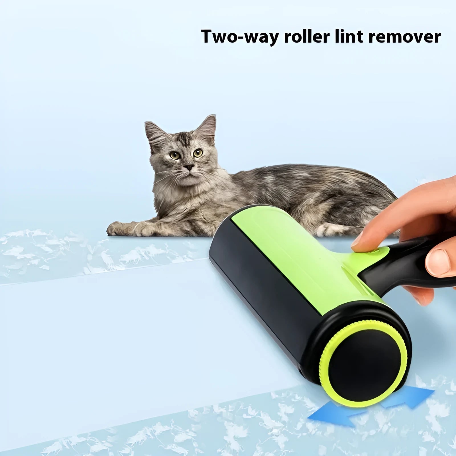 Automatic pet sofa lint roller with sticky brush for removing hair from upholstery