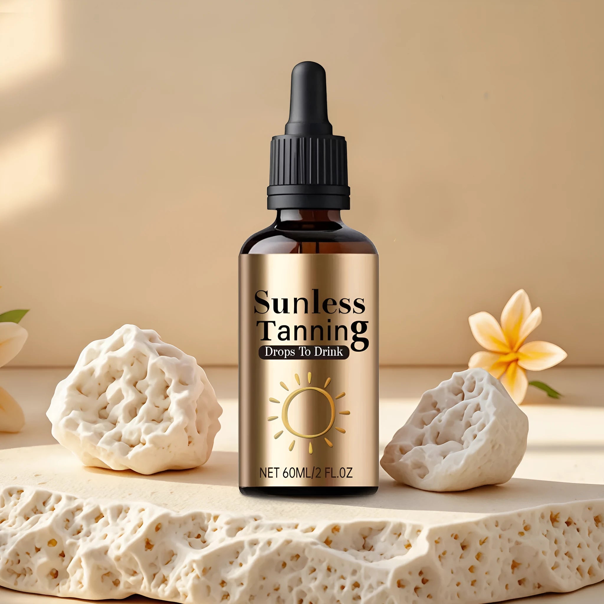 Black 60ml bottle of oral drops for outdoor skin treatment and family first aid