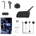 Motorcycle helmet Bluetooth intercom unit with headphones and mounting hardware