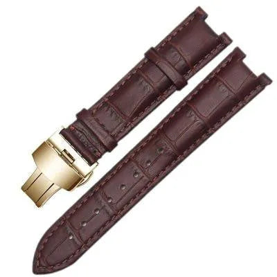 Cowhide Leather Watch Strap Unisex Butterfly Clasp Universal Fit In Stock Replacement Band Available in Multiple Colours Sizes 12mm to 24mm Factory Direct Watch Accessories