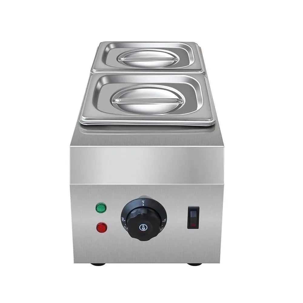 Commercial chocolate melting machine with double pots and temperature control display