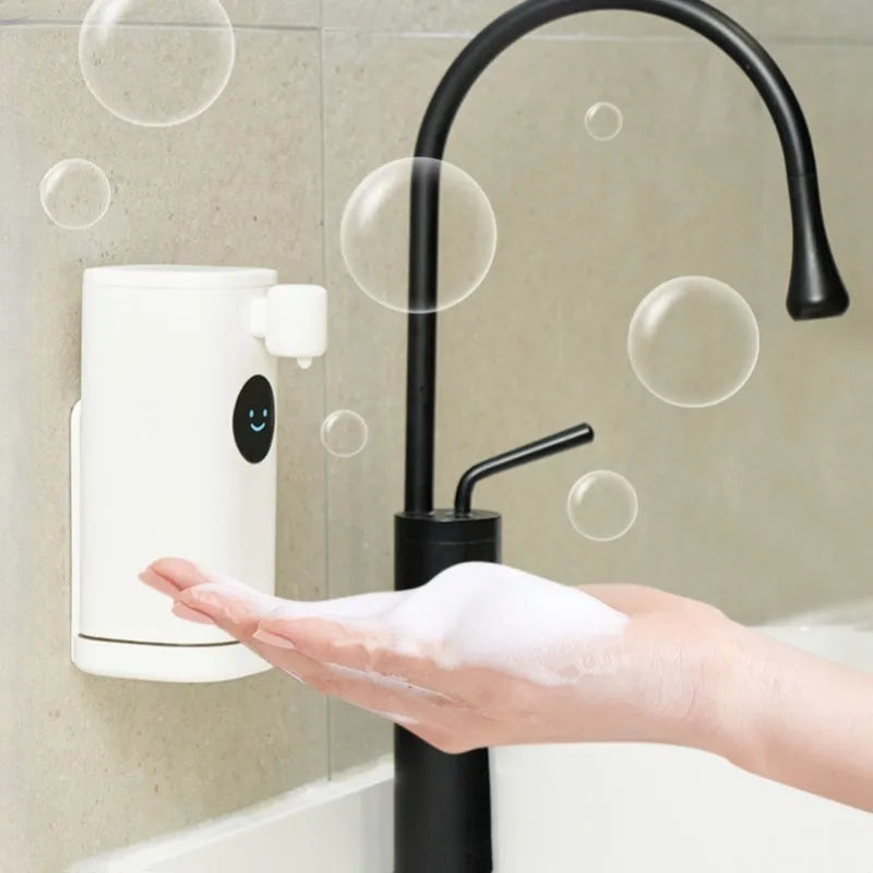 Smile automatic induction foam hand wash machine white ABS wall hanging