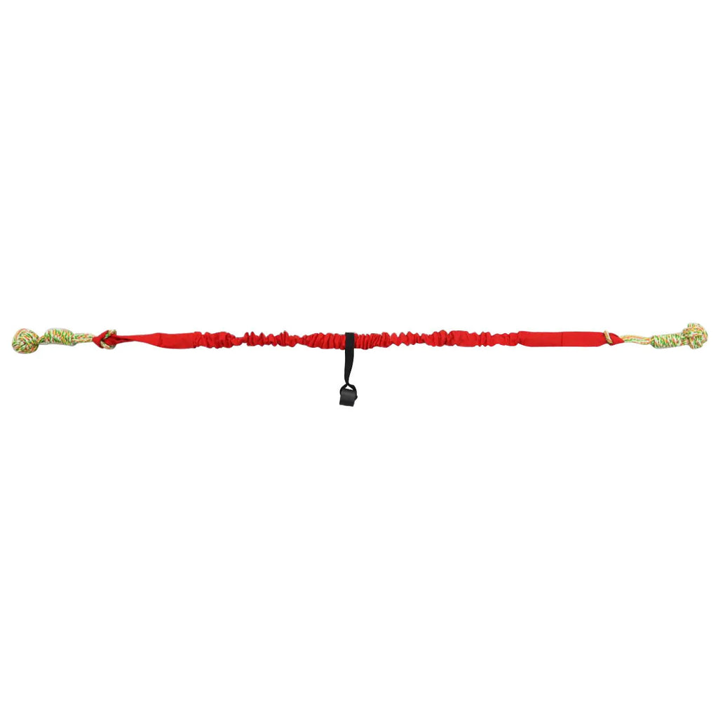 Cotton rope dog toy for tug of war games and grinding, available in black, grey or red colours