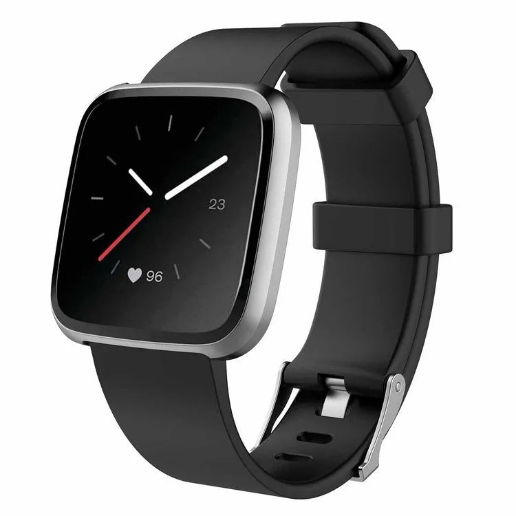 Fitbit Versa Lite replacement watch strap in multiple colours showing large and small size options