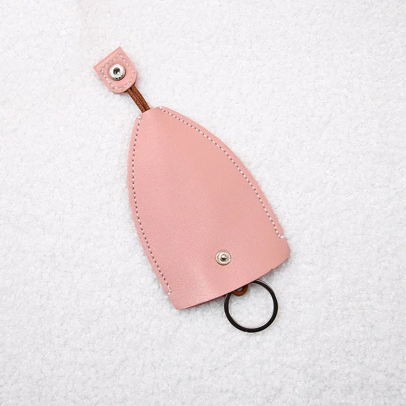 Colourful cartoon pull-out key case for car keys with PU leather construction