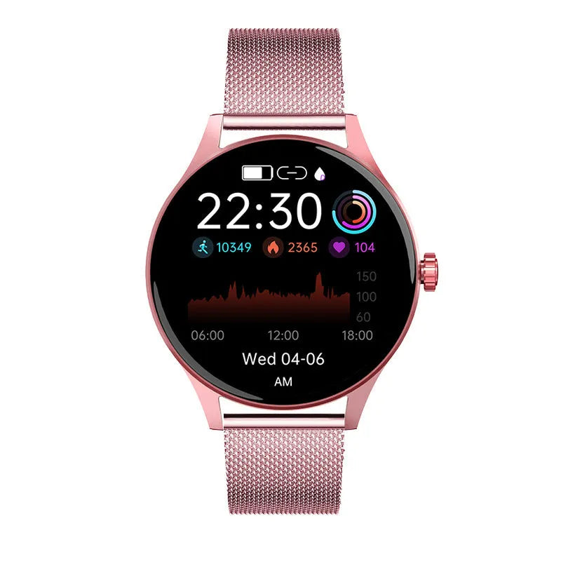 46mm smart watch with blood sugar monitoring and heart rate tracking on wrist