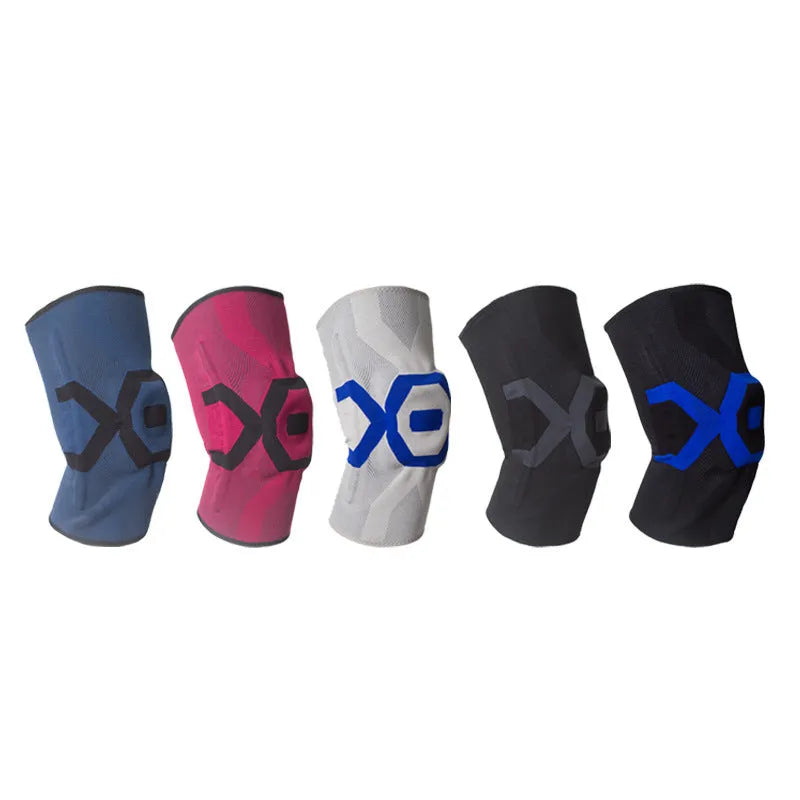 Men's silicone knee pads for running fitness and cycling available in multiple sizes and colours
