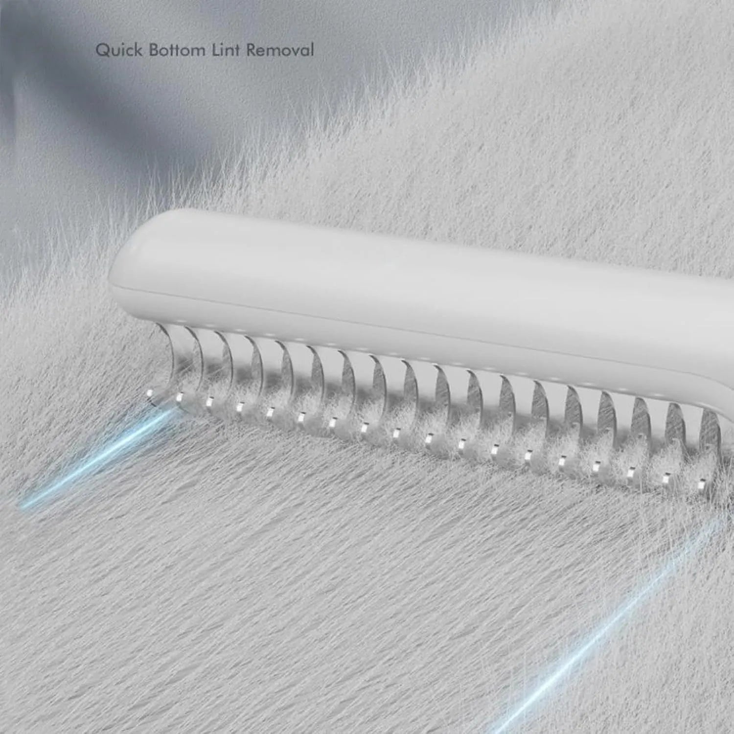 Stainless steel dog dematting comb with ergonomic handle on a white background
