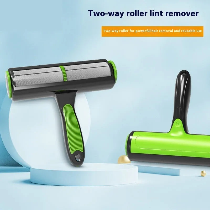 Automatic pet sofa lint roller with sticky brush for removing hair from upholstery