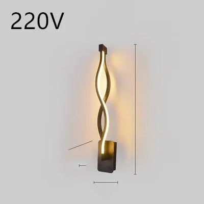 Minimalist Nordic LED wall lamp with silicone shade for bedroom bedside lighting