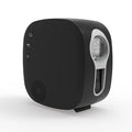 Black or white laser starry sky projection lamp with nebula moon display and Bluetooth connectivity