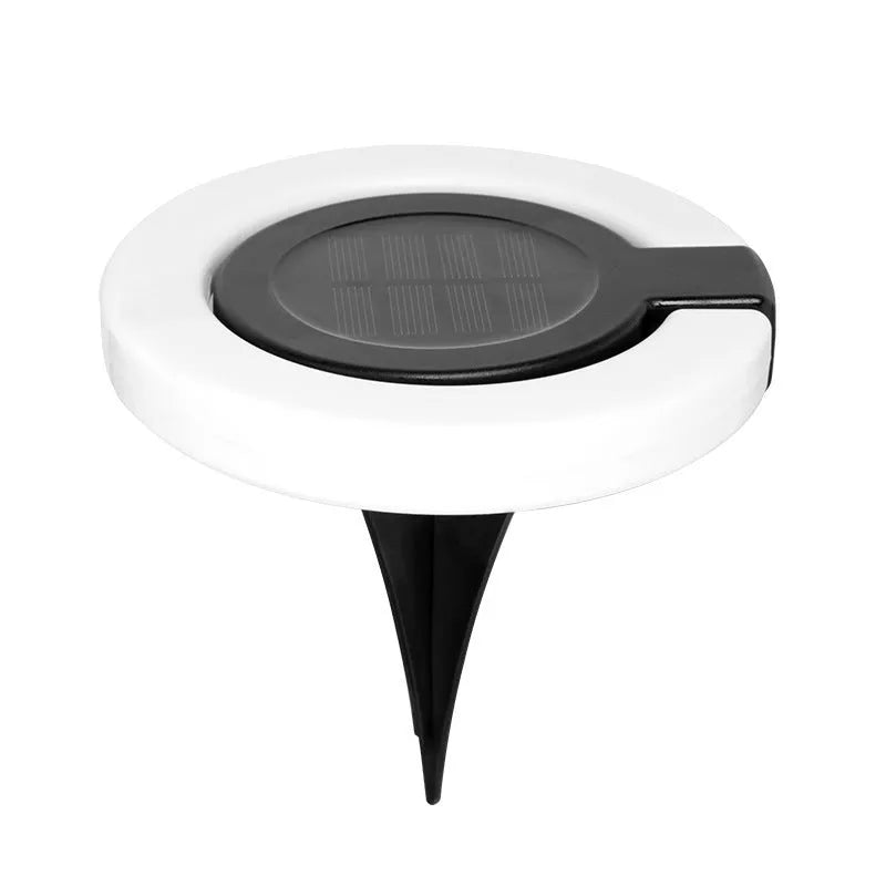 Solar underground light with waterproof plastic housing for garden pathway installation