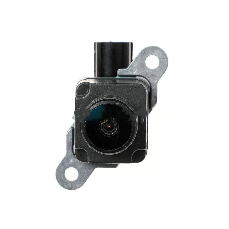 Black plastic rear view reversing camera for Dodge pickup trucks with adjustable rotating mount.