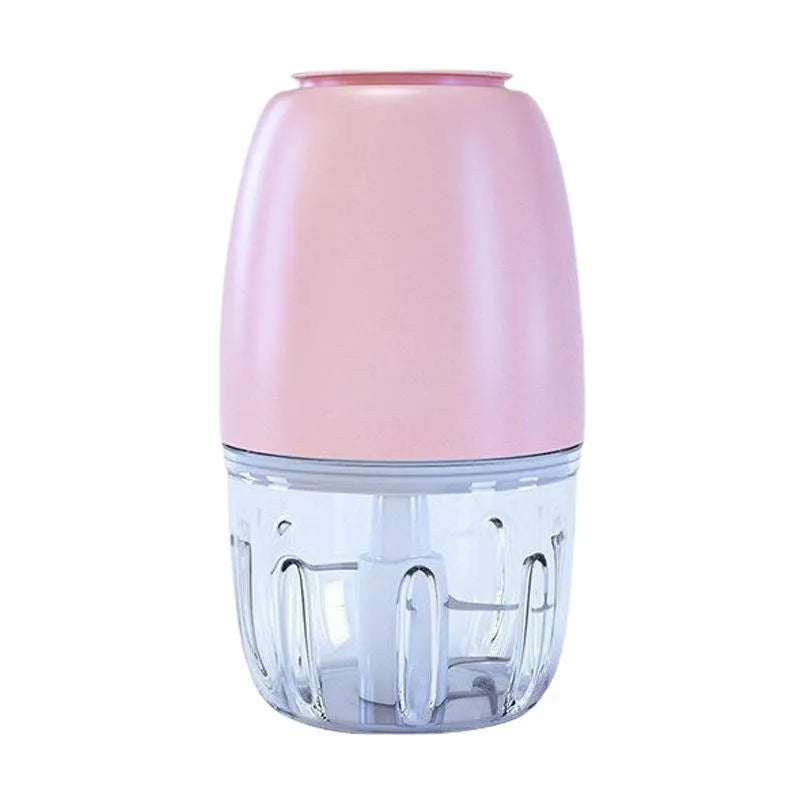 Cherry blossom powder household electric ice crusher with plastic body, 200W motor, compact 105x105x205mm size