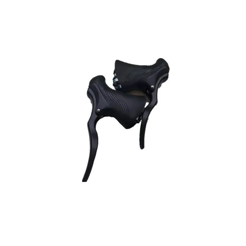 Aluminium alloy road bicycle brake handles in black or black silver for 22.2mm 23.8mm handlebars