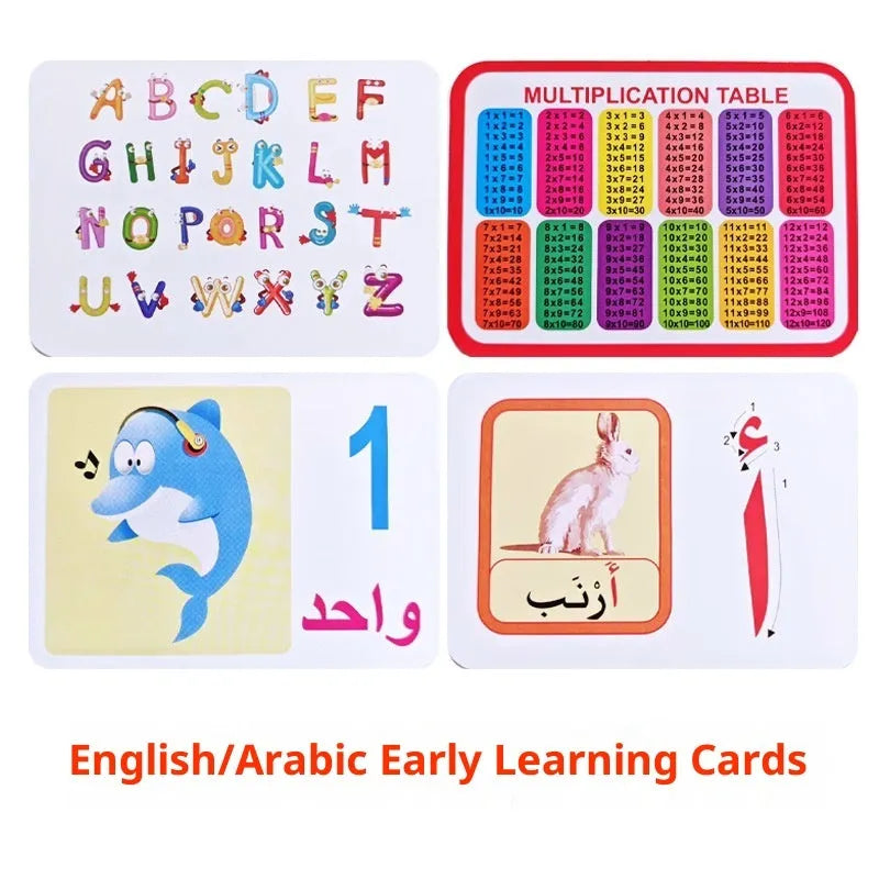 Children's recognition literacy card set 28 paper cards for early education intelligence development