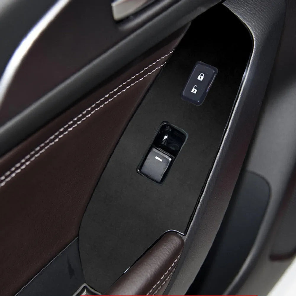 Set of four TPU protective films for a 14-19 car door control panel and glass switch