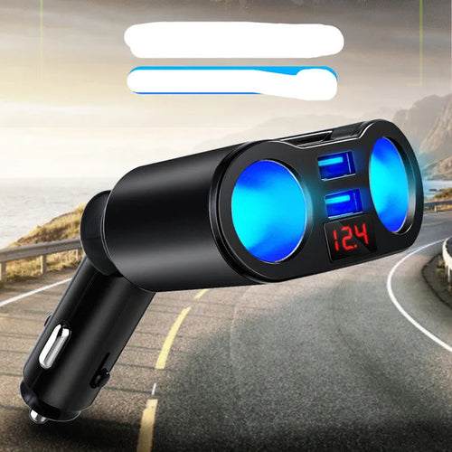 Car Bluetooth FM transmitter and MP3 player with cigarette lighter plug in black and white colour options