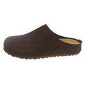 Korean style ugly soft broken slippers in apricot colour with square toe and flat PU sole