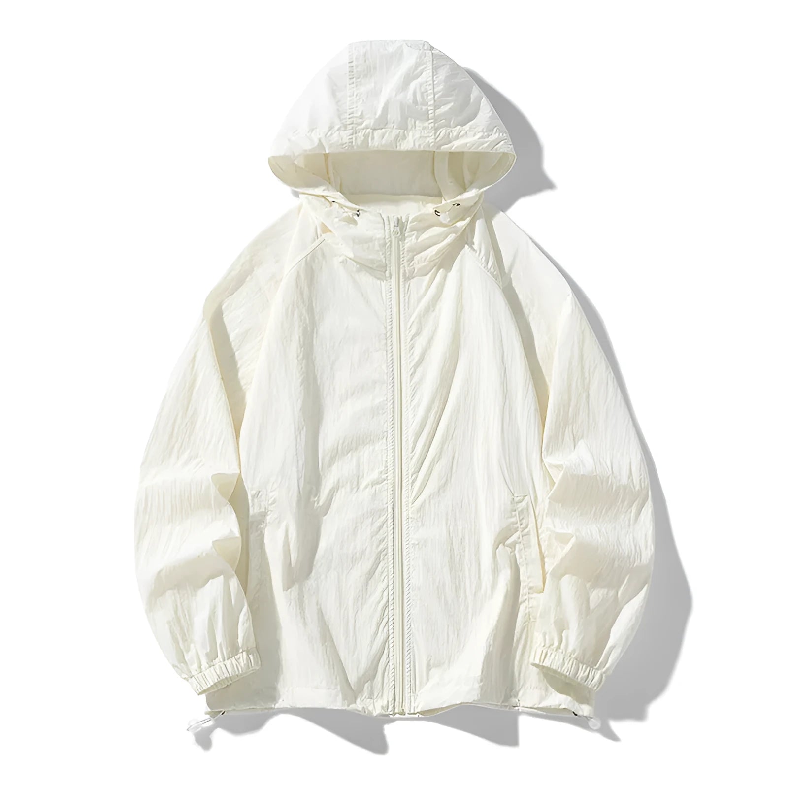 Loose-fit unisex nylon outdoor sports jacket shown in one of eight available colours.