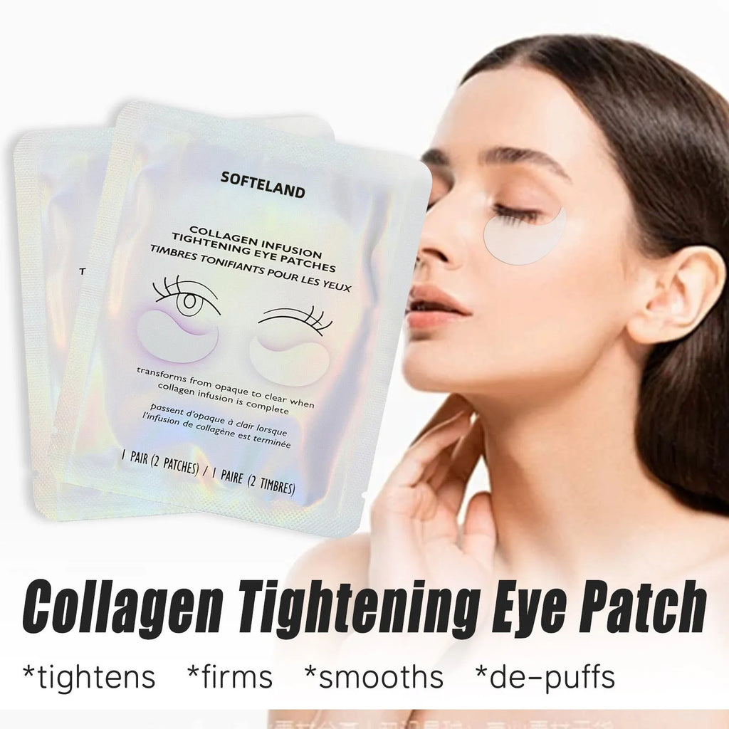Collagen eye stickers boxed 8 bags no logo under eye patches beauty tool