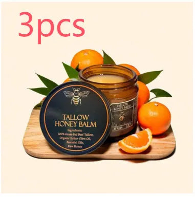 Honey Butter Moisturising Facial Cream in a 57g jar, shown with Citrus, Lavender, and No Fragrance variants.
