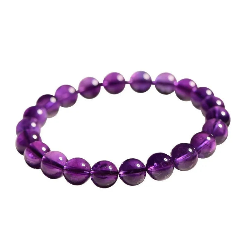 Natural amethyst scattered beads Uruguay crystal bracelet components in various sizes