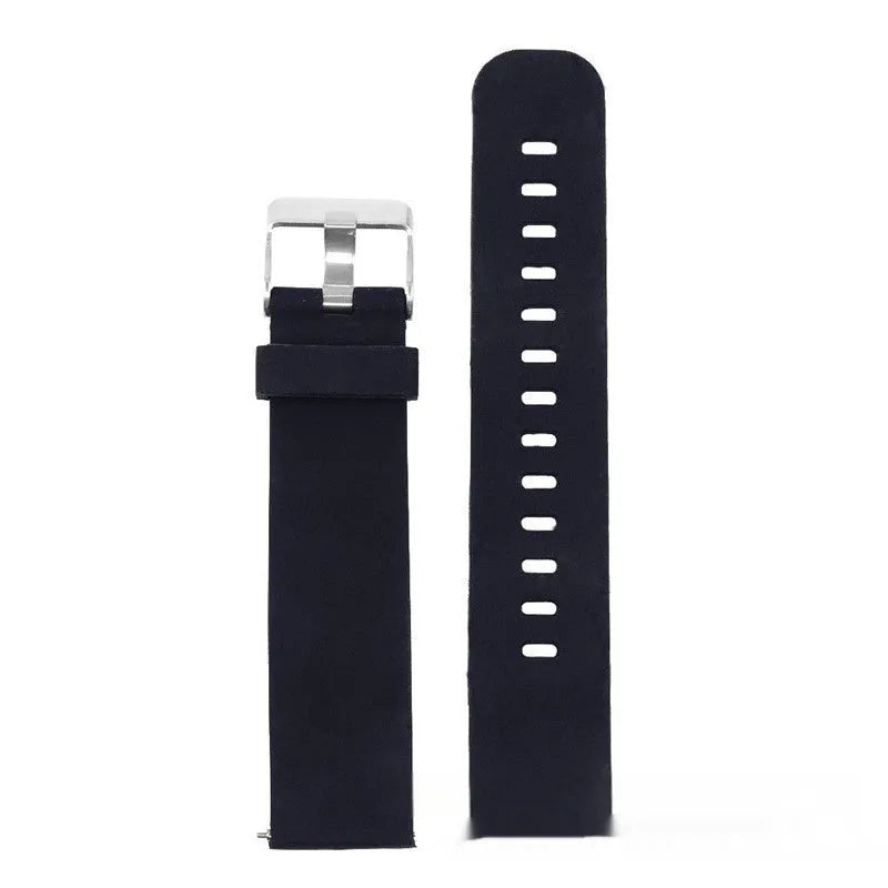Solid colour silicone sports watch strap for Jiaming Forerunner 245 with straight buckle