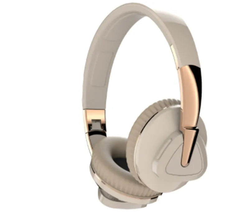 H3 wireless Bluetooth over-ear headset in black, showing earcup with controls, AUX jack, and TF card slot.