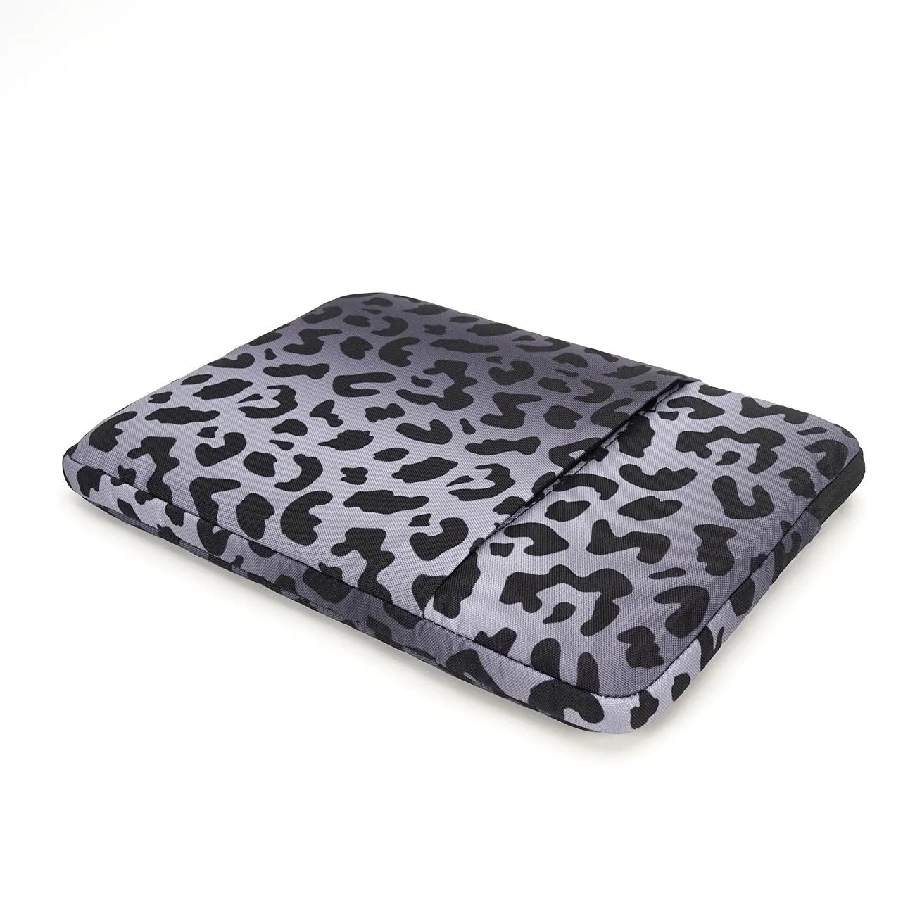 Leopard print waterproof laptop sleeve for 13-inch to 16-inch computers with anti-shock protection