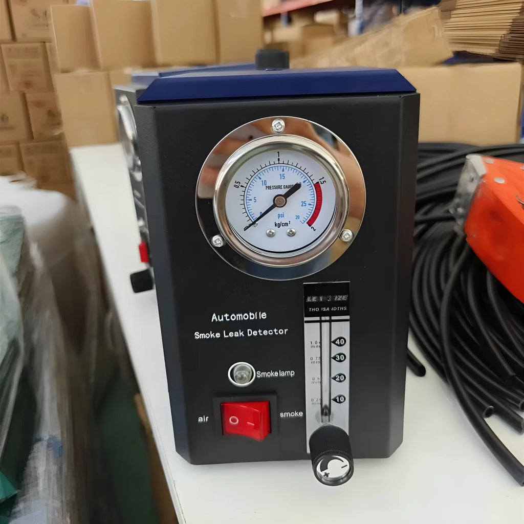 KT9105 car smoke leak detector with steel construction and English display