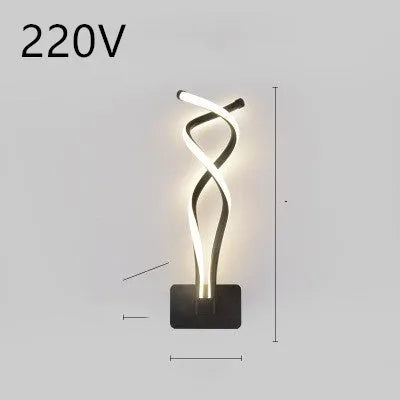 Minimalist Nordic LED wall lamp with silicone shade for bedroom bedside lighting