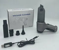 Wireless car vacuum cleaner in gold or silver with 200ml dust bucket, measuring 165x140x90mm