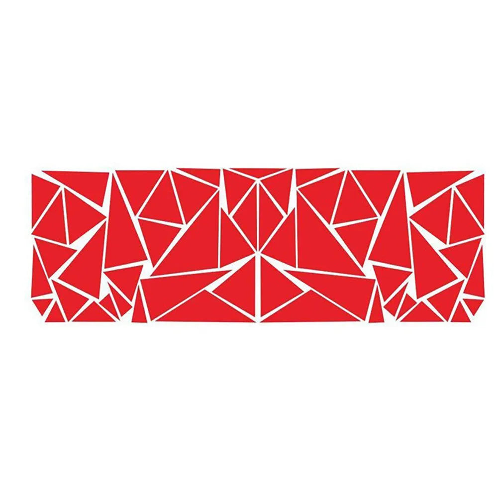 Large black geometric-pattern car sticker sheet for vehicle waistline modification
