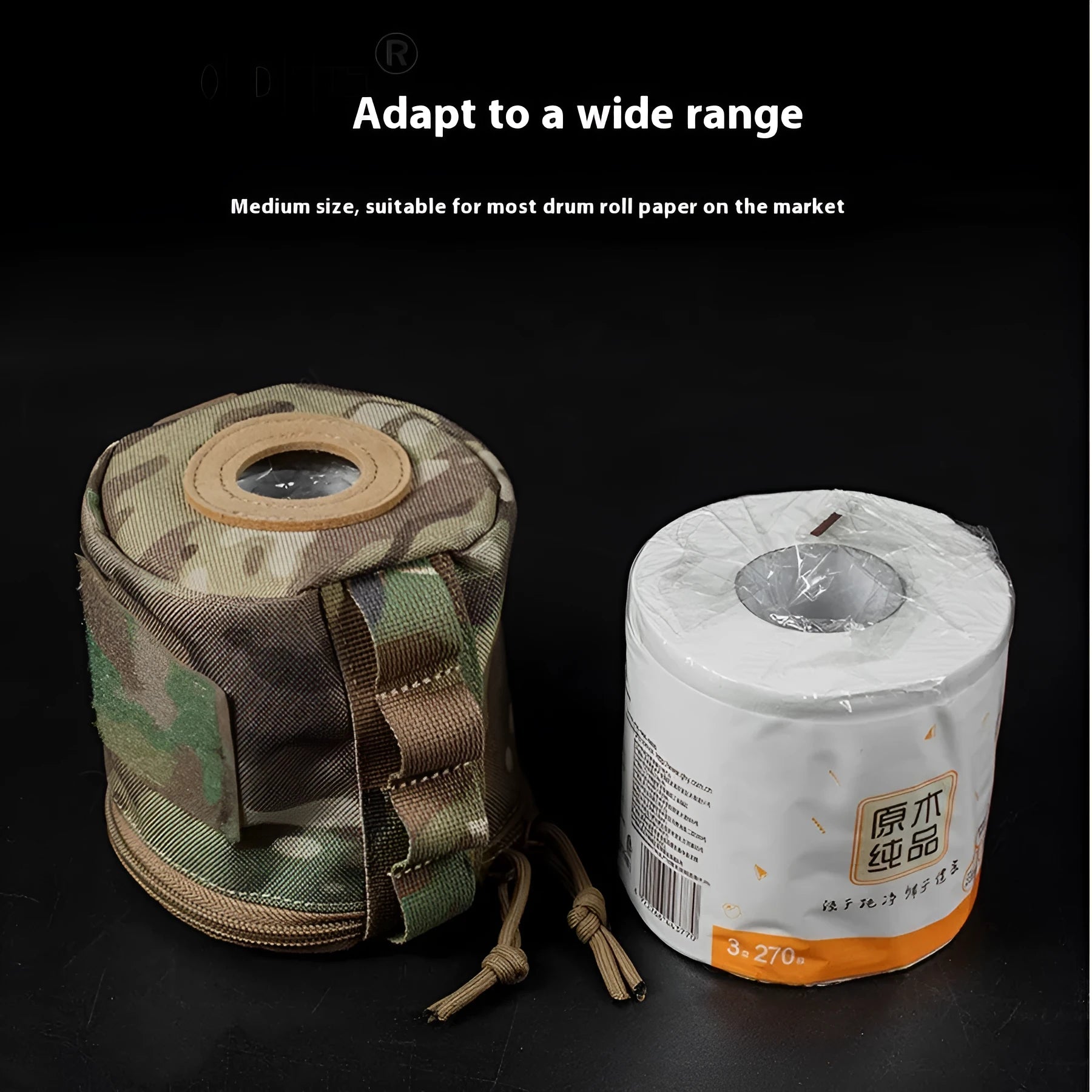 Outdoor camping tissue storage hanging ditty bag in nylon for hiking and mountaineering