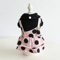 Matching couple pet clothes for dogs with lapel shoulder strap design in casual style