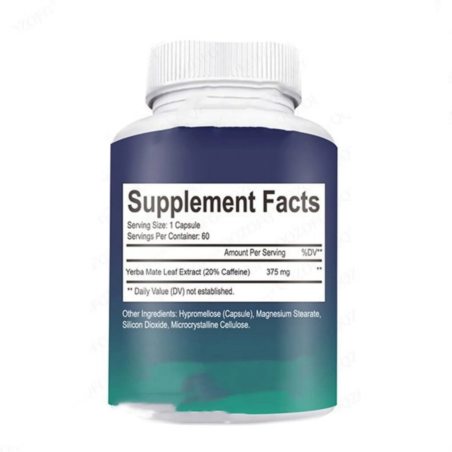 Container with 60 vitamin supplement capsules for nutritional support