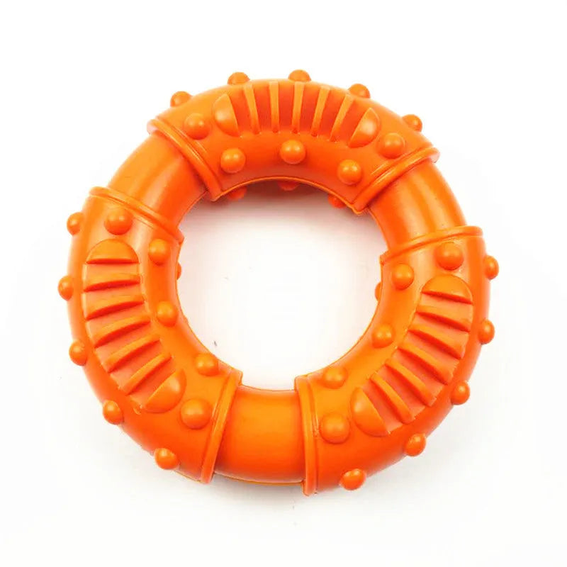 Dog fetching stick toy in blue, orange or red colours with lightweight hollow design for fetch games and water play