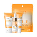 Laikou Vitamin C skin care set 3-piece set with facial cleanser, essence, and eye cream