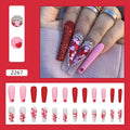 Z194 golden butterfly detachable nail polish patch with glue, 24 pieces per box
